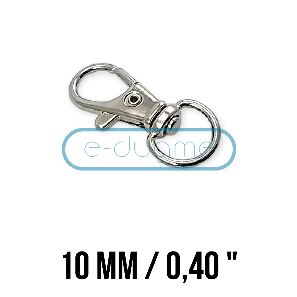 ▷ Carabiner - Snaps Hook Buckles - Double Sided Parrot Hook 13 mm Metal  Lobster Claw Clasps