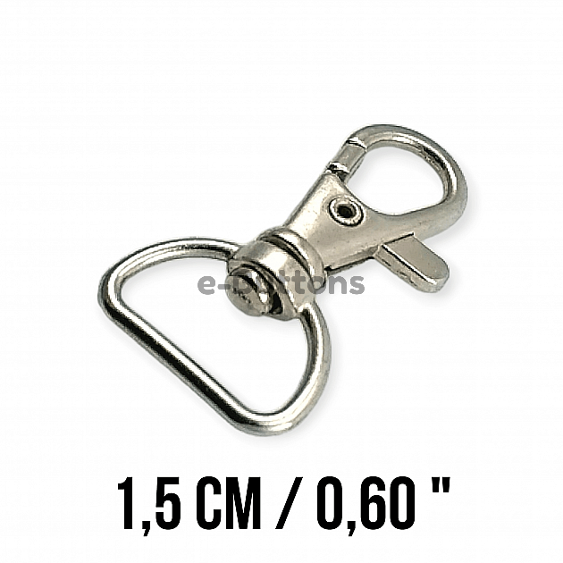 Parrot Hook 15 mm Almond Hook - Spring Swivel Wire Hook A 514