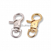 LOVIVER 5PCS Aluminum Carabiner D Shape Buckle Keychain Clip Spring Snap  Hook 