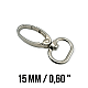 Scorpion Hook 15 mm Crab Hook - Parrot Hook - Spring Swivel Hook A 526