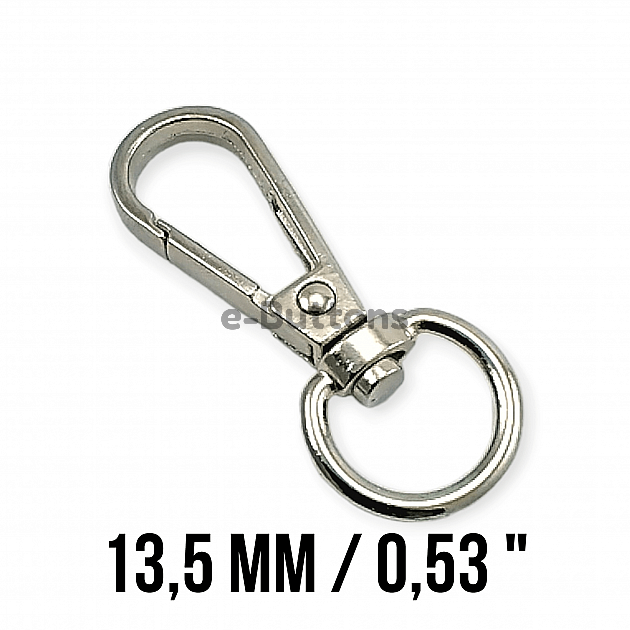 Almond Hook 13,5 mm Parrot Hook - Spring Swivel Hook A 547