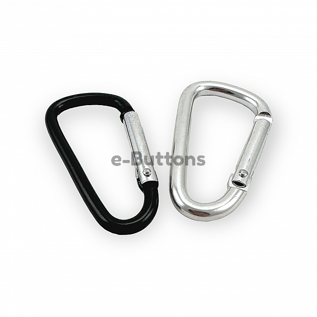 D-ring Carabiners 4.5 cm Aluminum Carabiner D Shaped Buckle Key Chain Clip Camping A 569