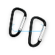 Aluminum Carabiner 5 cm D Shaped Buckle Key Chain Clip Camping D-ring Carabiners A 570