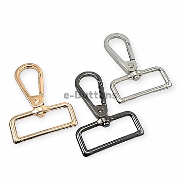 ▷ Keychain Hook 10 mm Spring Swivel Hooks - Paris Hook - Parrot Hook -  Carabiner Clip - Snaps Hook Buckles