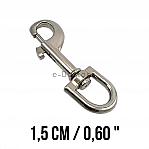 Sailor Hook 15 mm Leash Hook - Spring Swivel Hook A 588