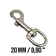 Leash Hook 20 mm Sailor Hook - Spring Swivel Hook A 589