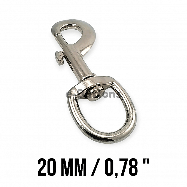 Sailor Hook 21 mm Leash Hook - Spring Swivel Hook A 590