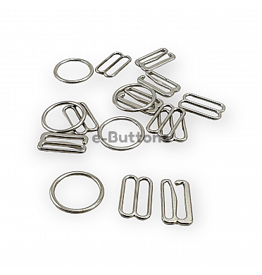 ▷ Hook an15 mm Bra Strap Adjuster Set - Strap Adjustment Buckle Hook and  Loop