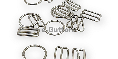 ▷ Hook and Eye Clasp Types and Models - 12 mm Bra Buckle Set - Strap  Adjustment Buckle Hook and Loop AK00120
