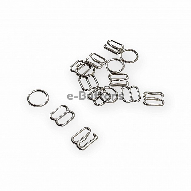 Bra Strap Adjustment Buckle Hook and Loop 8 mm AK00080