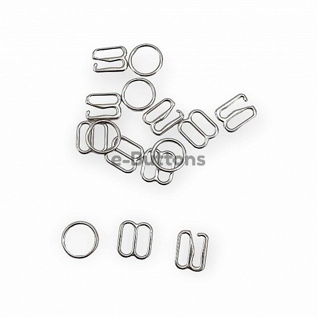 Bra Strap Adjustment Buckle Hook and Loop 8 mm AK00080