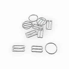 2 cm Hook Clasp Ring and Strap Adjustment Buckle Set of 3 AK00200