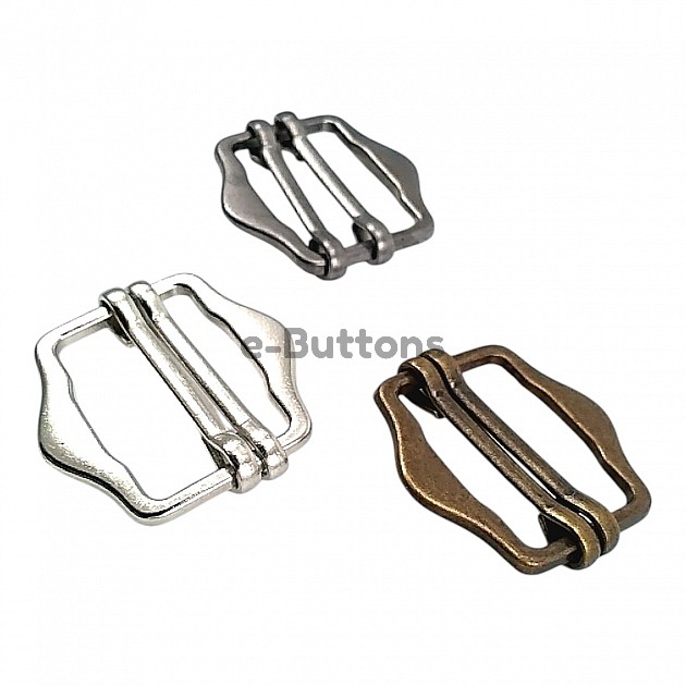 Double Slider Strap Adjustment Buckle 2 cm A 423