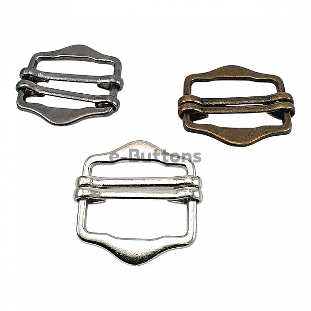 Double Slider Strap Adjustment Buckle 2 cm A 423