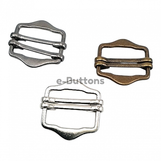 Double Slider Strap Adjustment Buckle 2 cm A 423