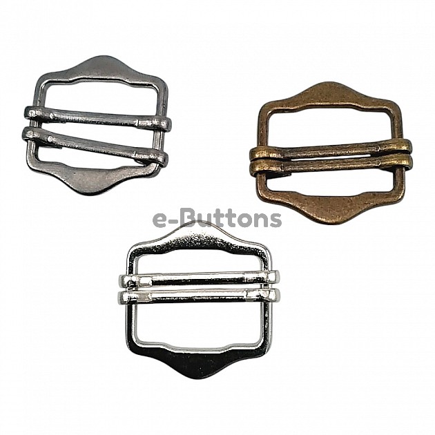 Double Slider Strap Adjustment Buckle 2 cm A 423