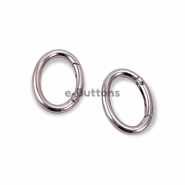 Oval Yaylı Halka 3 cm Elips Şekil Metal Yaylı Çanta Halkası A 468