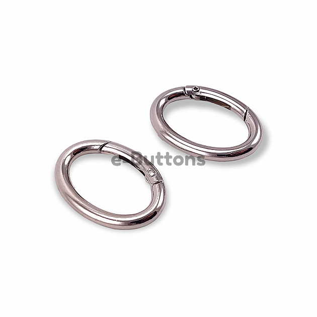 Oval Yaylı Halka 3 cm Elips Şekil Metal Yaylı Çanta Halkası A 468