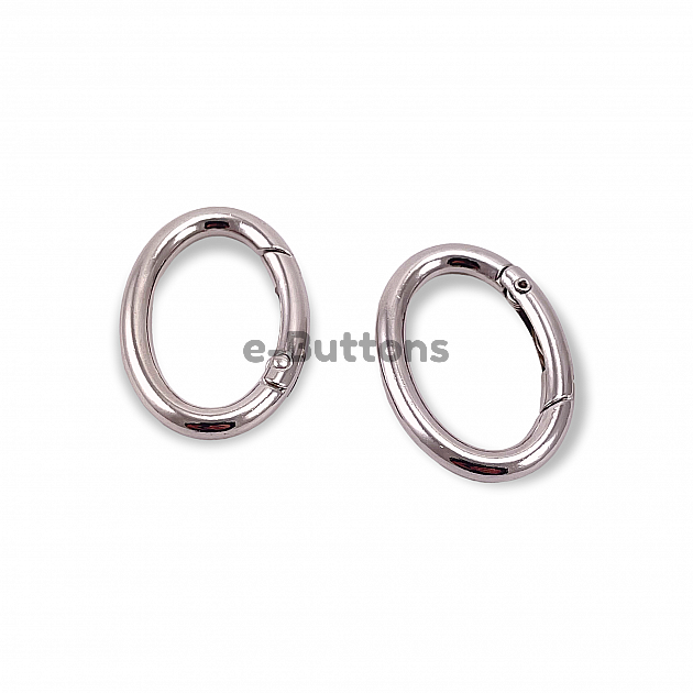 Oval Yaylı Halka 3 cm Elips Şekil Metal Yaylı Çanta Halkası A 468