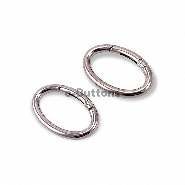 Oval Yaylı Halka Elips Şekil 4 cm Metal Yaylı Çanta Halkası A 469