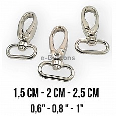 Snap Hook - Scorpion Model 1.5cm - 2cm - 2.5cm Small Size AL004010