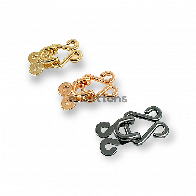 Hook and Eye Buckle 7,5 mm Frog Fasteners E 1762