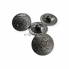 19 mm - 30 Boy Metal Ayaklı Düğme Arma Desenli E 1158