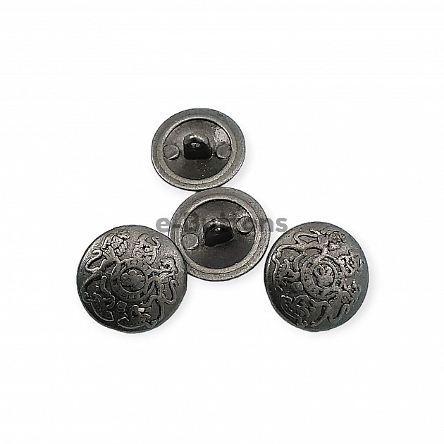 19 mm - 30 L Metal Shank Button Patterned E 1158