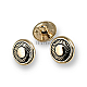 Gold Jacket Cufflinks 8pcs Button Set 15 mm - 24 L E 118 SET8