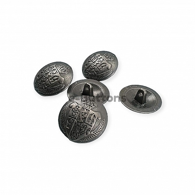 Shank  Button Medieval Patterned 20 mm - 34 L (E 1051 Larger) E 1268