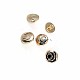 Enamel Gold Plated Blouse Shirt Dress and Jacket Cufflink 12,5 mm - 20 L E 1657 V2