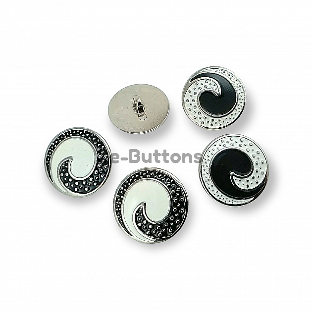 Transparent Enamel Shank Button 25 mm - 40 L Jacket and Coat Button E 1678