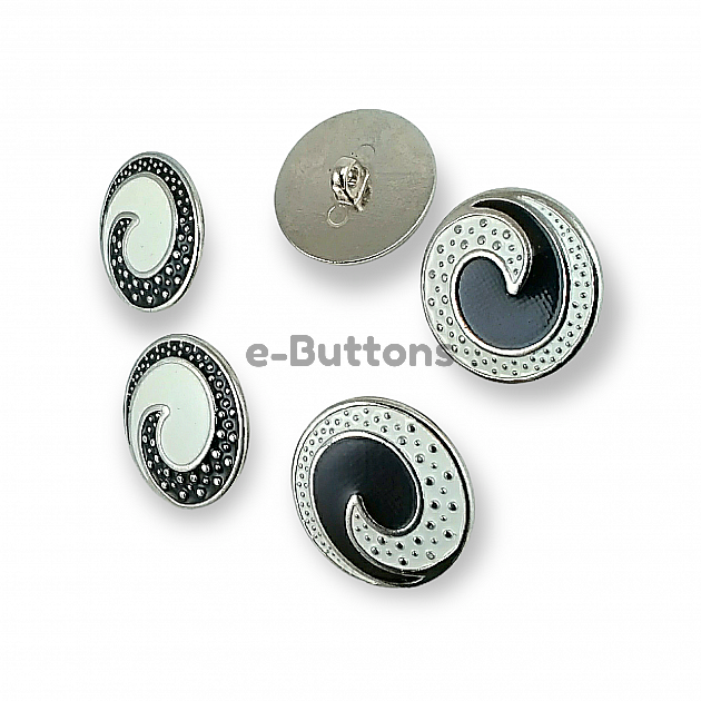 Transparent Enamel Shank Button 25 mm - 40 L Jacket and Coat Button E 1678