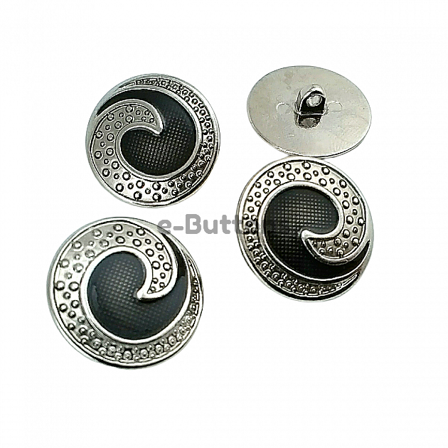 Transparent Enamel Shank Button 25 mm - 40 L Jacket and Coat Button E 1678