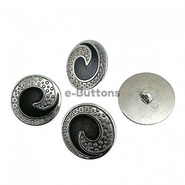 Transparent Enamel Shank Button 25 mm - 40 L Jacket and Coat Button E 1678