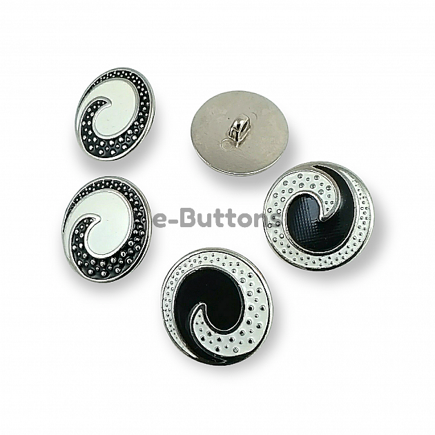 Transparent Enamel Shank Button 25 mm - 40 L Jacket and Coat Button E 1678