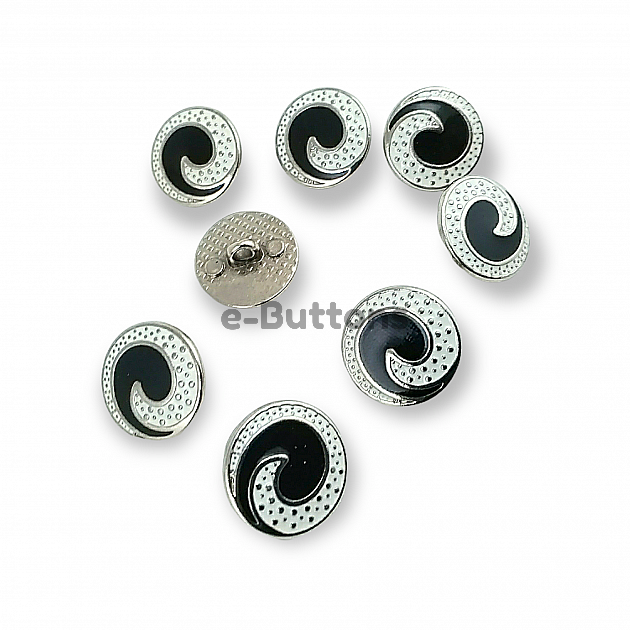 Transparent Enameled Button Jacket and Coat Cufflinks 17 mm - 28 L E 1680