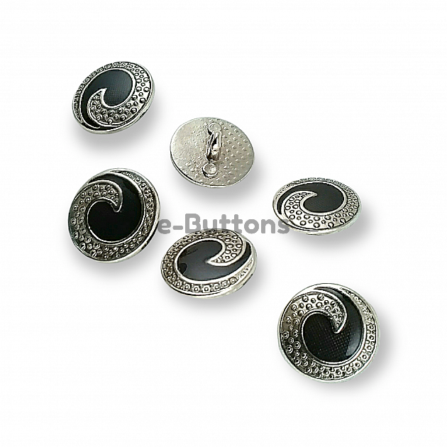 Transparent Enameled Button Jacket and Coat Cufflinks 17 mm - 28 L E 1680