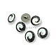 Transparent Enameled Button Jacket and Coat Cufflinks 17 mm - 28 L E 1680