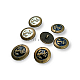 Anchor Logo Blazer Jacket Cufflink Antique Yellow Enamel Button 17 mm - 28 L E 2044 MN1