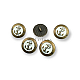 Anchor Logo Blazer Jacket Cufflink Antique Yellow Enamel Button 17 mm - 28 L E 2044 MN1