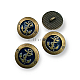 Anchor Logo Blazer Jacket Cufflink Antique Yellow Enamel Button 17 mm - 28 L E 2044 MN1