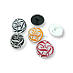 Enamel Shank Button Jacket Button Decorative Patterned Metal 20 mm - 31 L E 212 MC