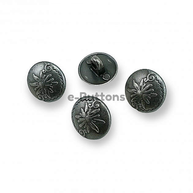 Metal Shank Button Patterned 15 mm 22 L  E 331