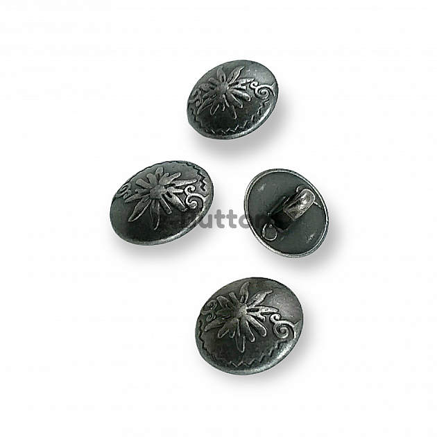 Metal Shank Button Patterned 15 mm 22 L  E 331