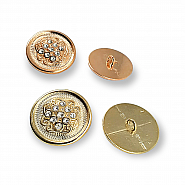 Jacket Button 27 mm 44 L with With Rhinestone Luxe Design  E 561 