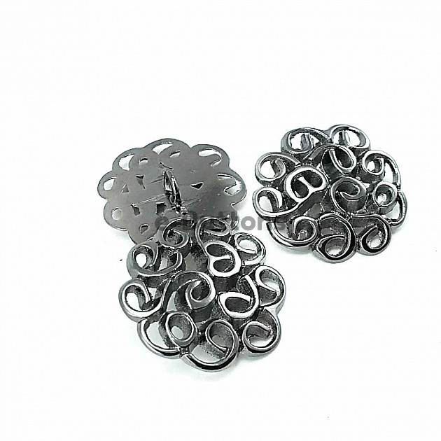 Decorative Patterned Coat Jackets Outdoor Wear Shank Buttons 25 mm - 43 L E 832