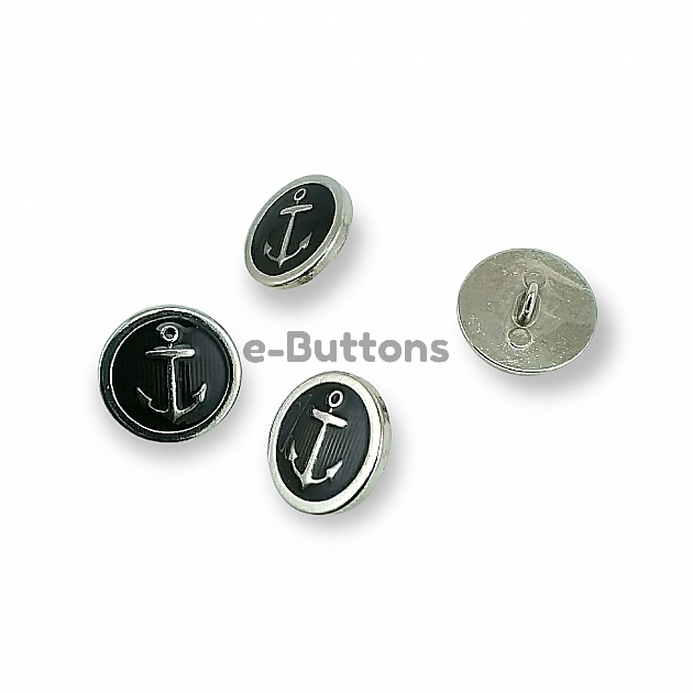 Blazer Jacket Enameled Button 20 mm - 32 L Ship Anchor Crest E 909 MN