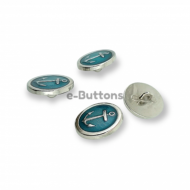 Blazer Jacket Enameled Button 20 mm - 32 L Ship Anchor Crest E 909 MN