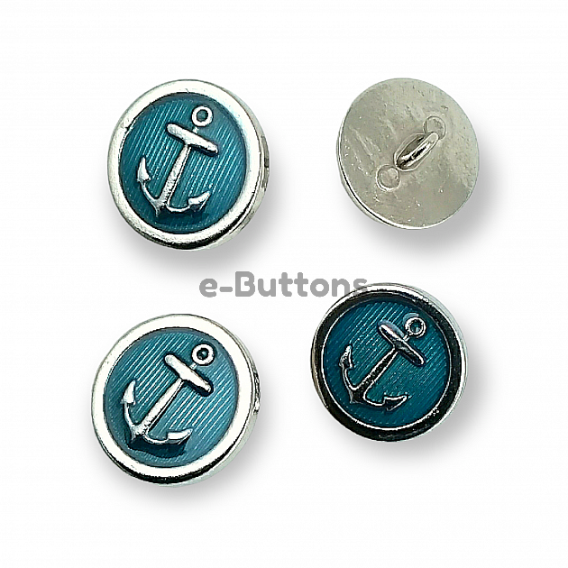 Blazer Jacket Enameled Button 20 mm - 32 L Ship Anchor Crest E 909 MN